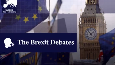 A divided Union flag symbolising ongoing Brexit disagreements across Britain