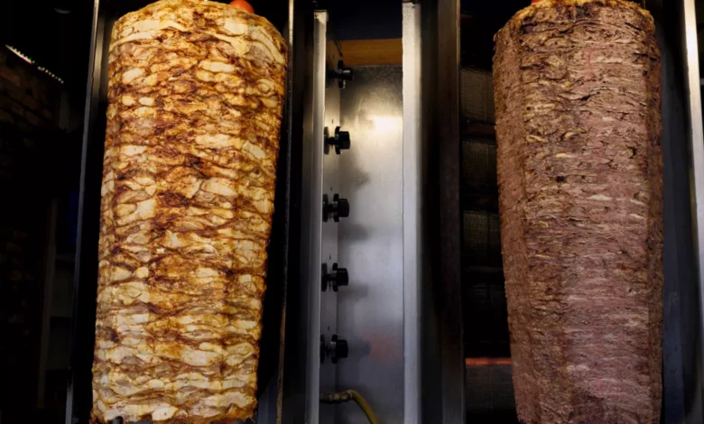 Factory production line where mislabelled kebab meat was processed